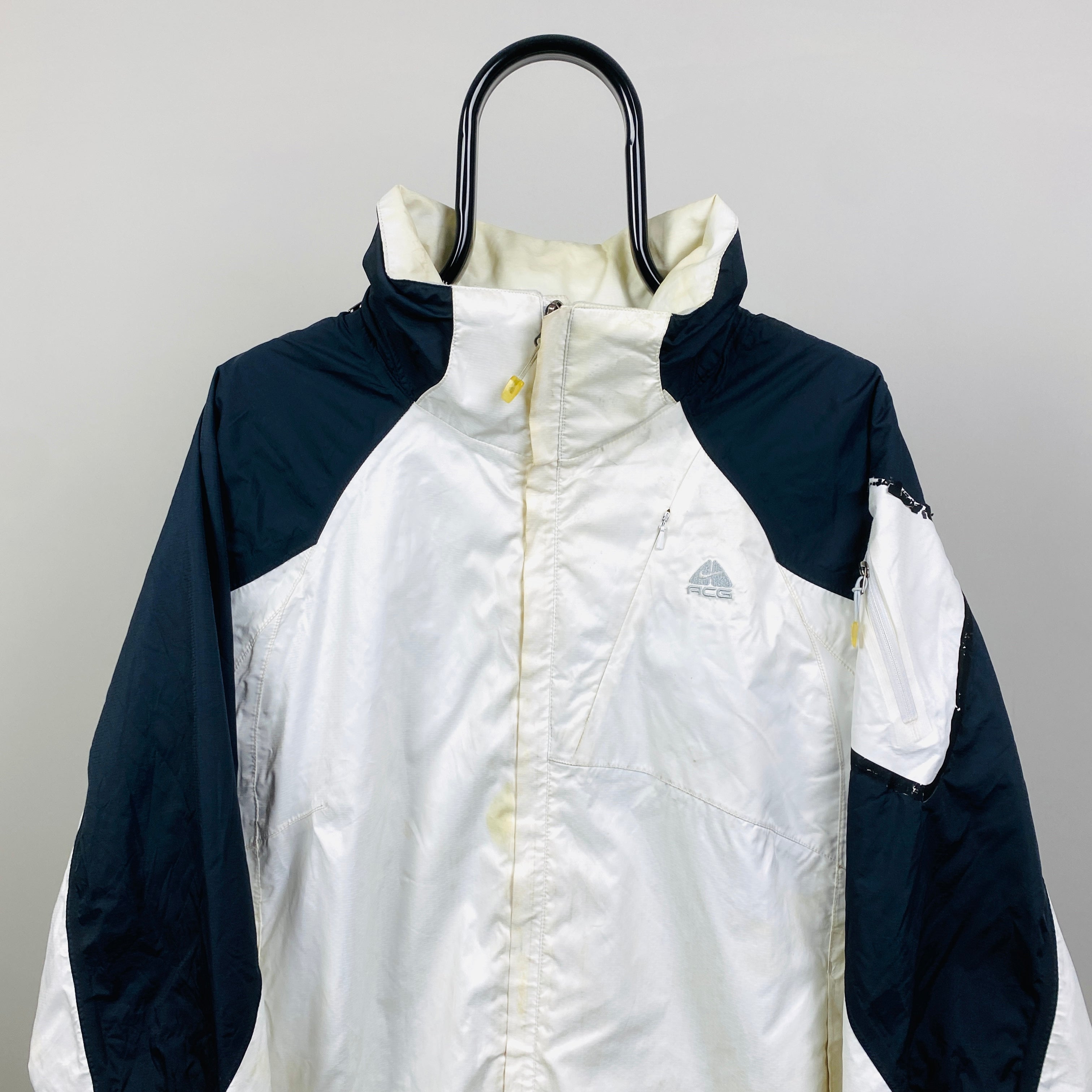00s Nike ACG Gore-Tex Waterproof Coat Jacket White XL – Clout Closet
