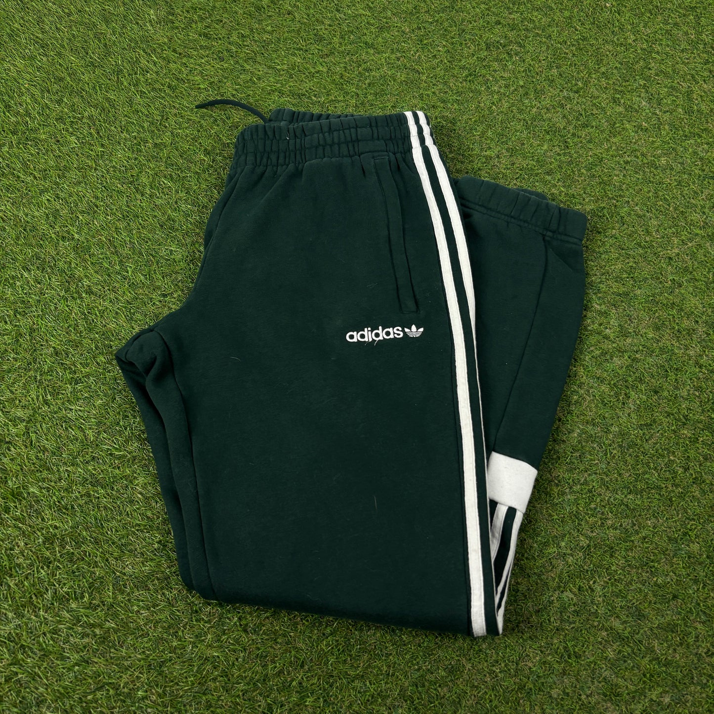 00s Adidas Cotton Joggers Green Medium