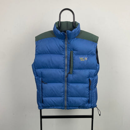 Retro Mountain Hardware Puffer Gilet Jacket Blue Large