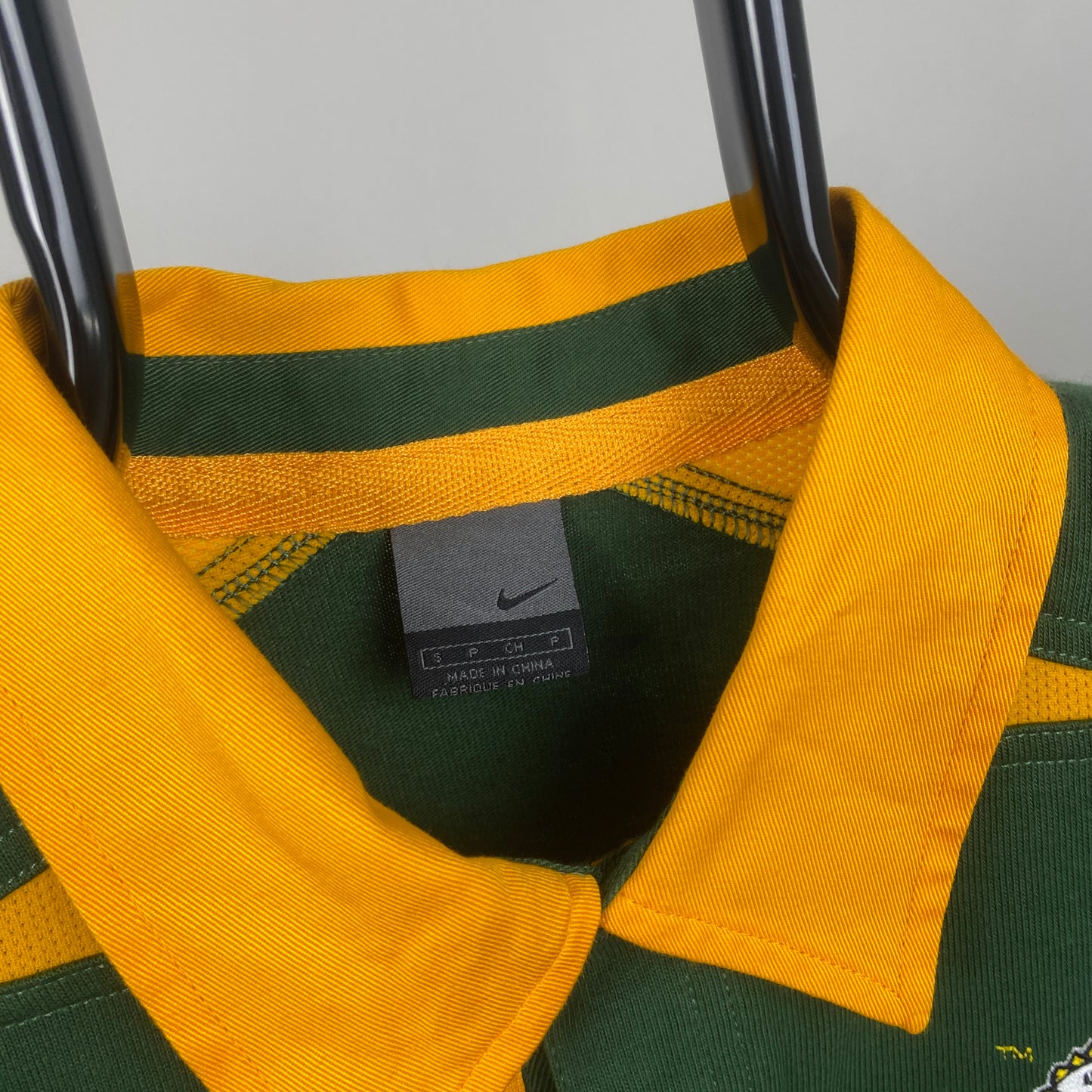 00s Nike South Africa Rugby Shirt T-Shirt Green Small