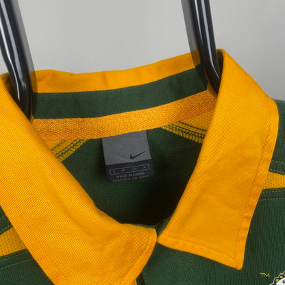 00s Nike South Africa Rugby Shirt T-Shirt Green Small