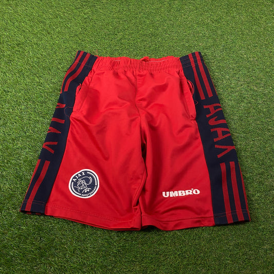 90s Umbro Ajax Shorts Red Medium