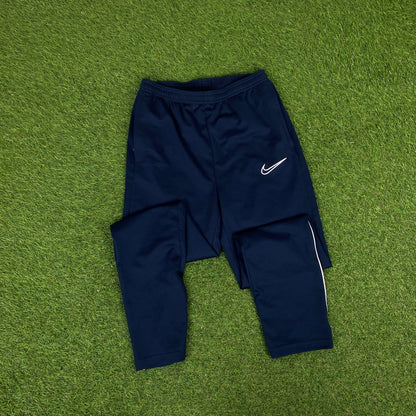 00s Nike Dri-Fit Tracksuit Jacket + Joggers Set Blue Small