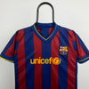 Retro Barcelona Fan Style Football Shirt T-Shirt Red Small