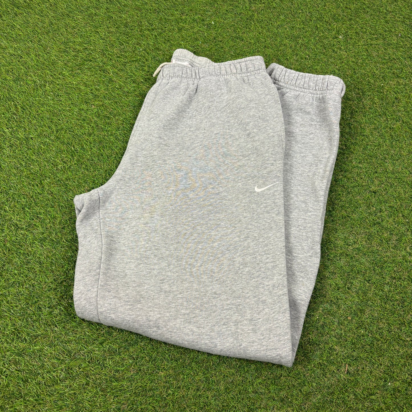 00s Nike Wide Leg Cotton Joggers Grey Medium
