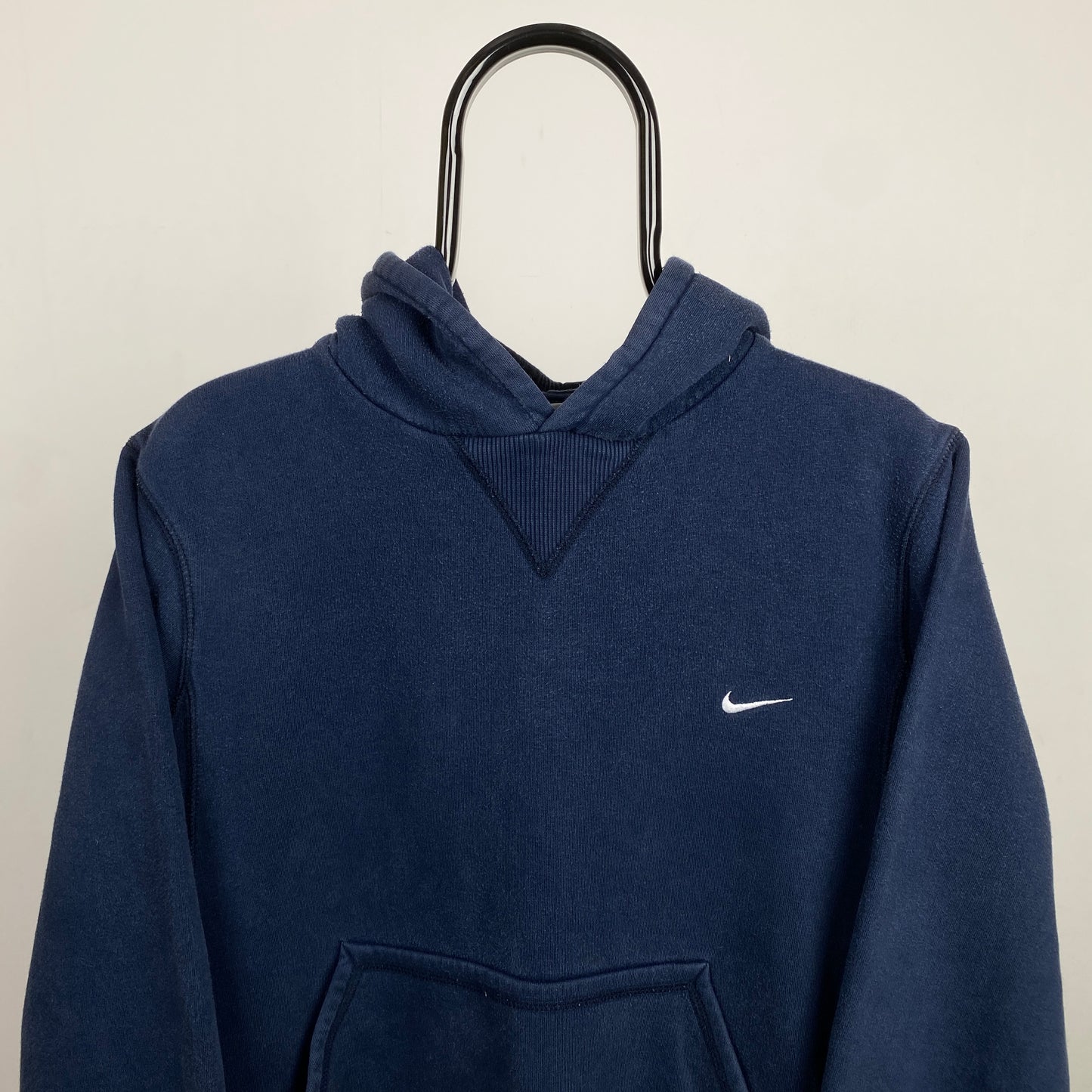 00s Nike Heavyweight Hoodie Blue Small