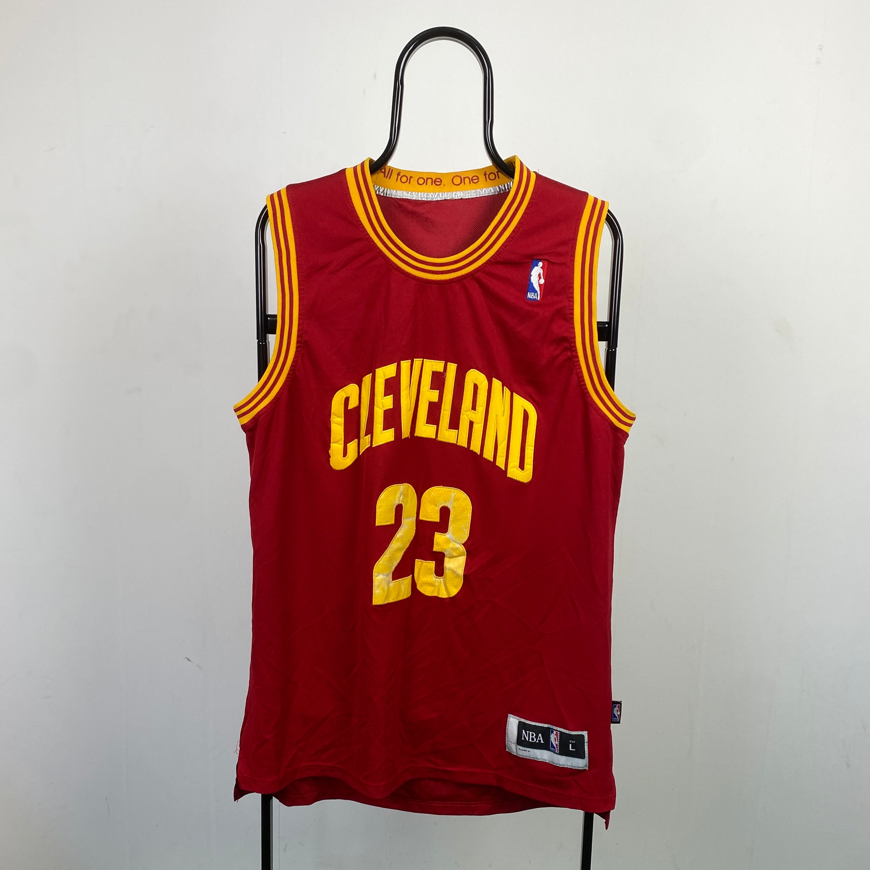 Retro Cleveland James NBA Basketball Jersey Vest T-Shirt Red Large