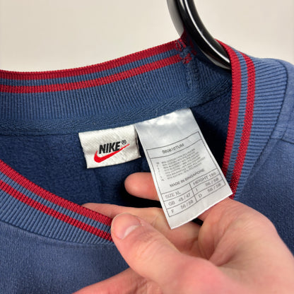 90s Nike Sweatshirt Blue XL