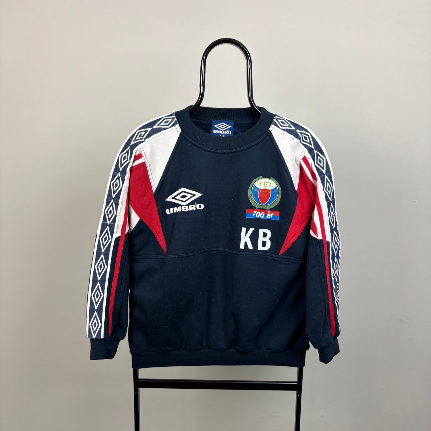 00s Umbro FET Norway Sweatshirt Blue XS