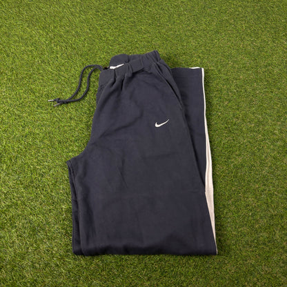 00s Nike Piping Cotton Joggers Blue Small