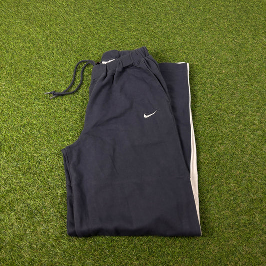 00s Nike Piping Cotton Joggers Blue Small