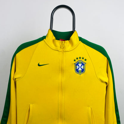 00s Nike Brazil Track Jacket Yellow XS