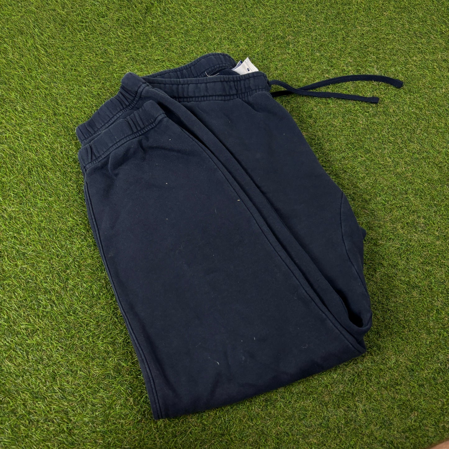 00s Nike Wide Leg Cotton Joggers Blue Large
