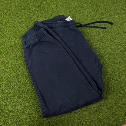 00s Nike Wide Leg Cotton Joggers Blue Large