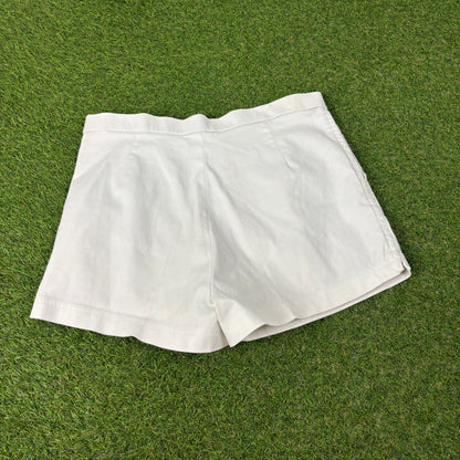 90s Adidas Stefan Edberg Tennis Shorts White Medium