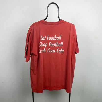 Retro Euro 96 Coca Cola T-Shirt Red XL