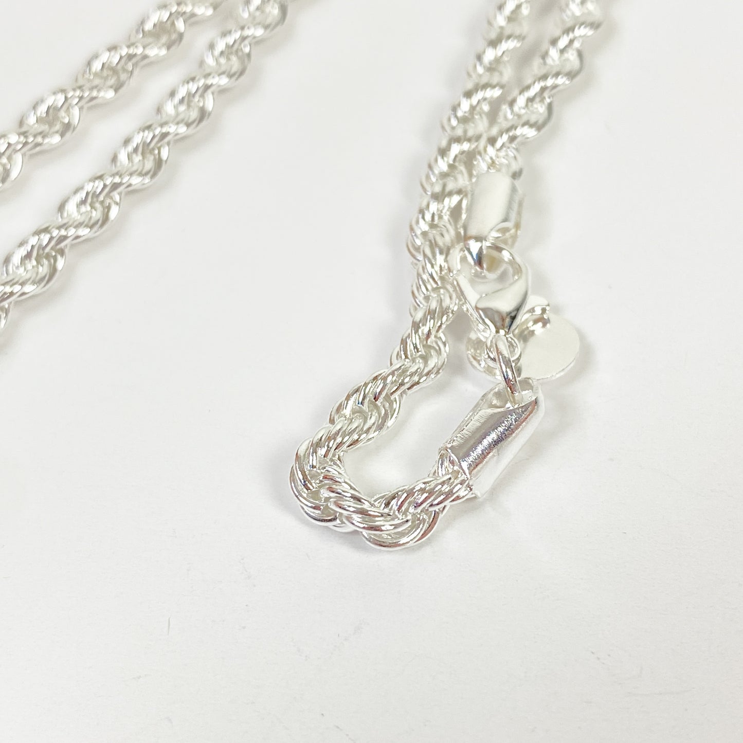 Retro Chain Link Necklace Chain Silver