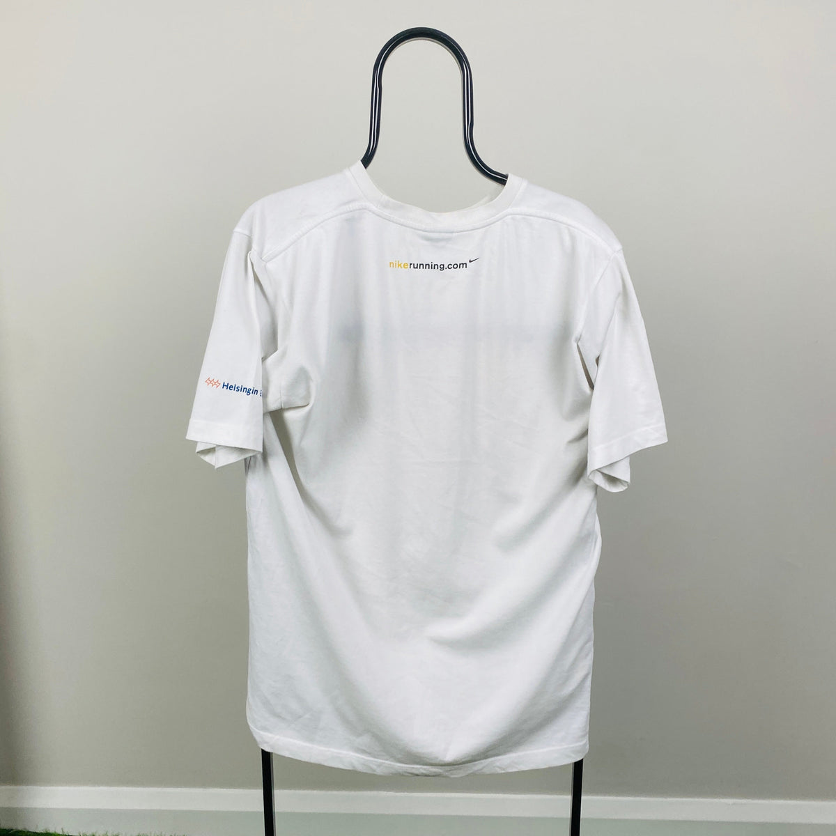 00s Nike Helsinki Marathon T-Shirt White Medium