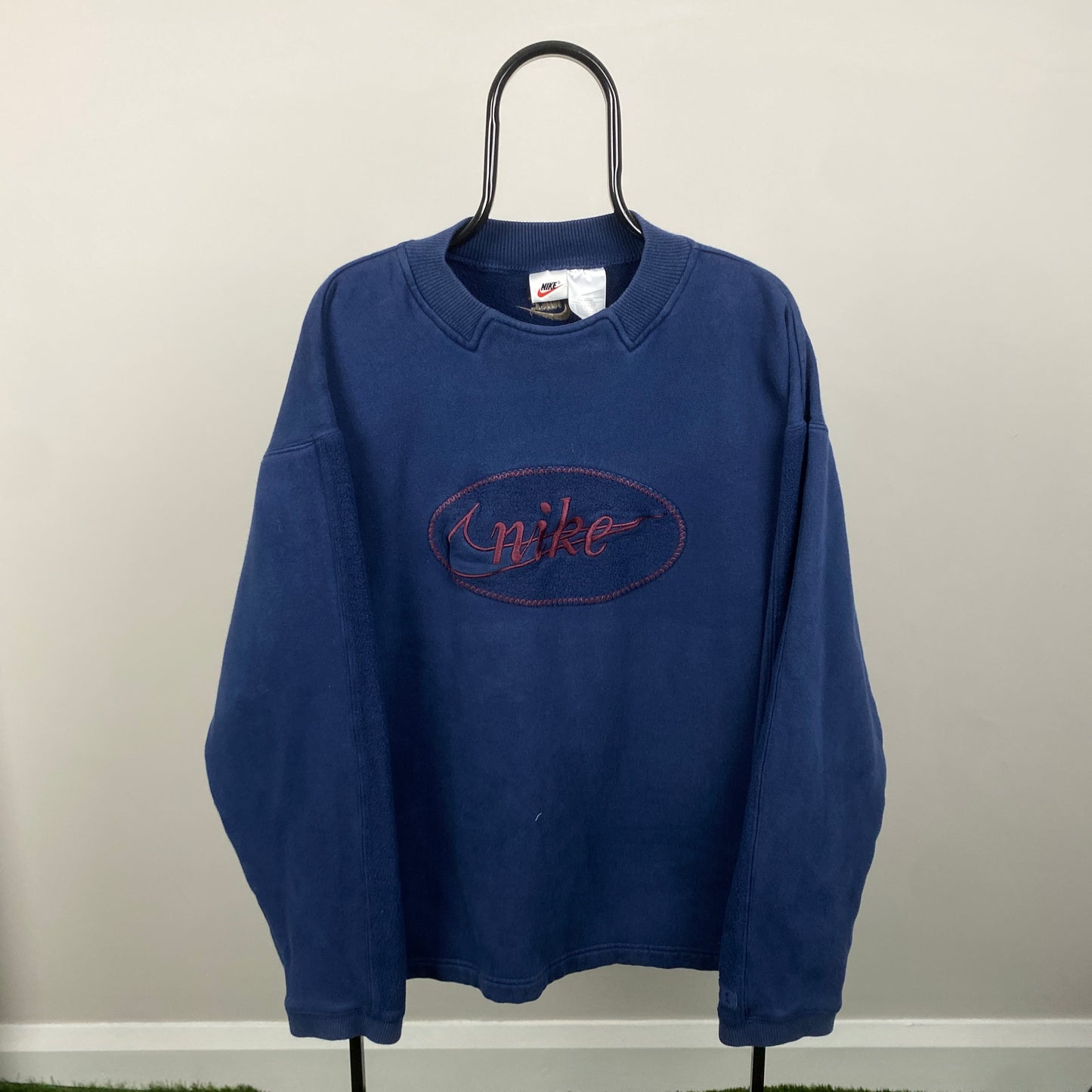 90s Nike Sweatshirt Blue Large