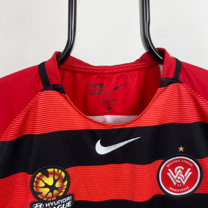 00s Nike Western Sydney Wanderers Football Shirt T-Shirt Red XL