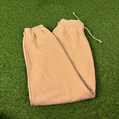 00s Nike Wide Leg Cotton Joggers Brown XS