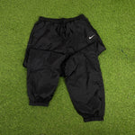 00s Nike Piping Tracksuit Set Jacket + Joggers White XL