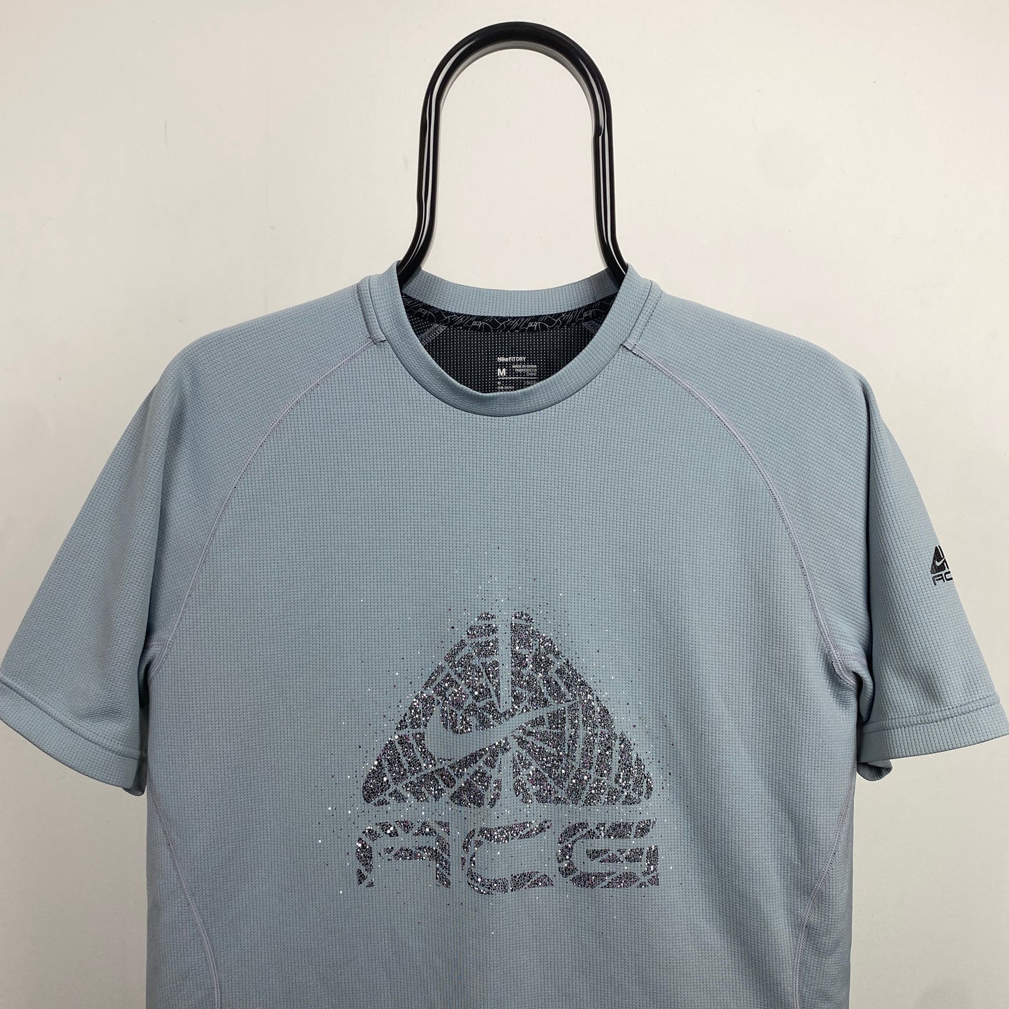 00s Nike ACG Cobweb T-Shirt Grey Medium