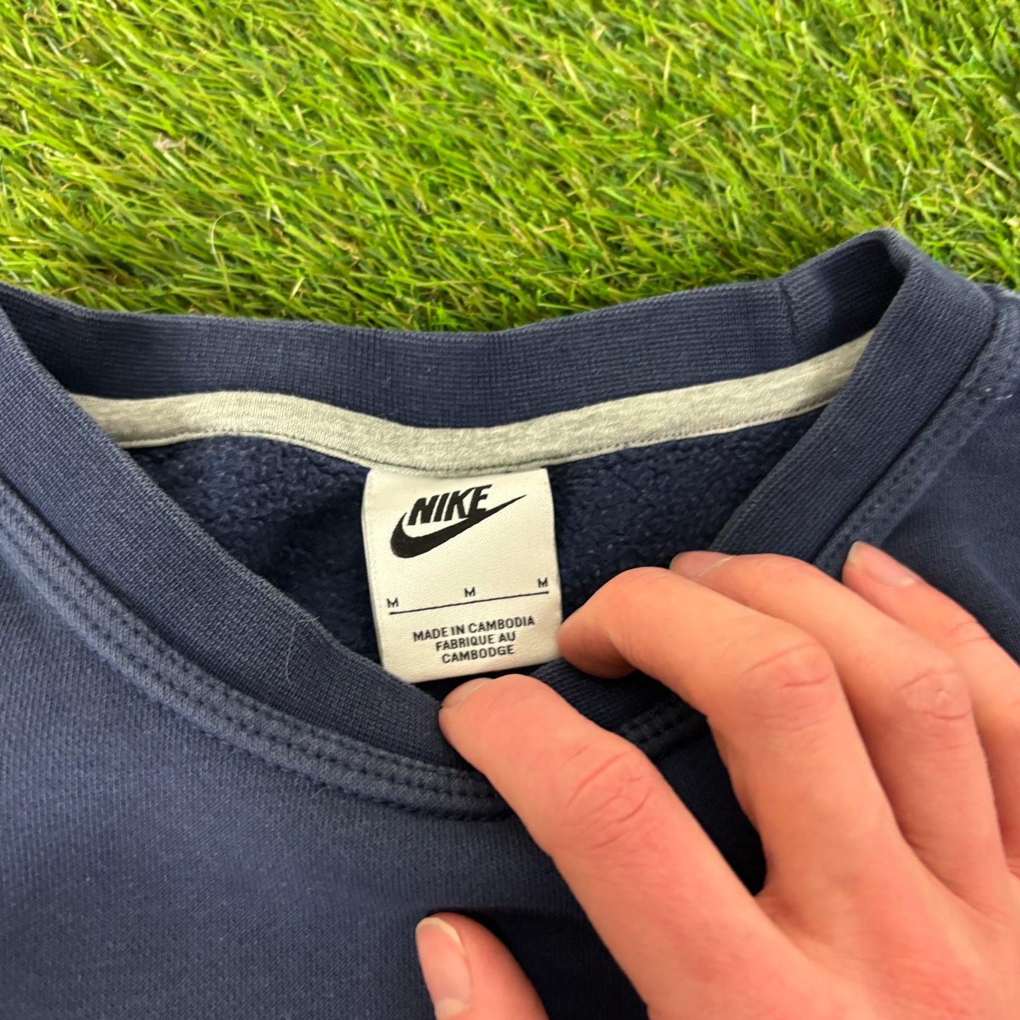 00s Nike Cotton Sweatshirt + Joggers Set Blue Medium