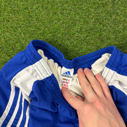 90s Adidas Football Shorts Blue Large