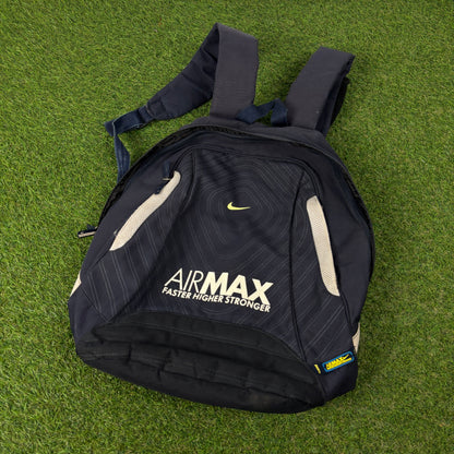 00s Nike Air Max Rucksack Shoulder Bag Blue