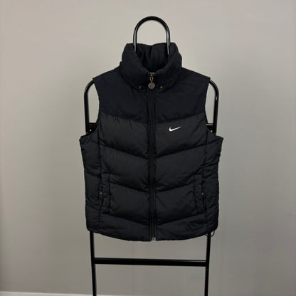 00s Nike Puffer Gilet Jacket Black Small
