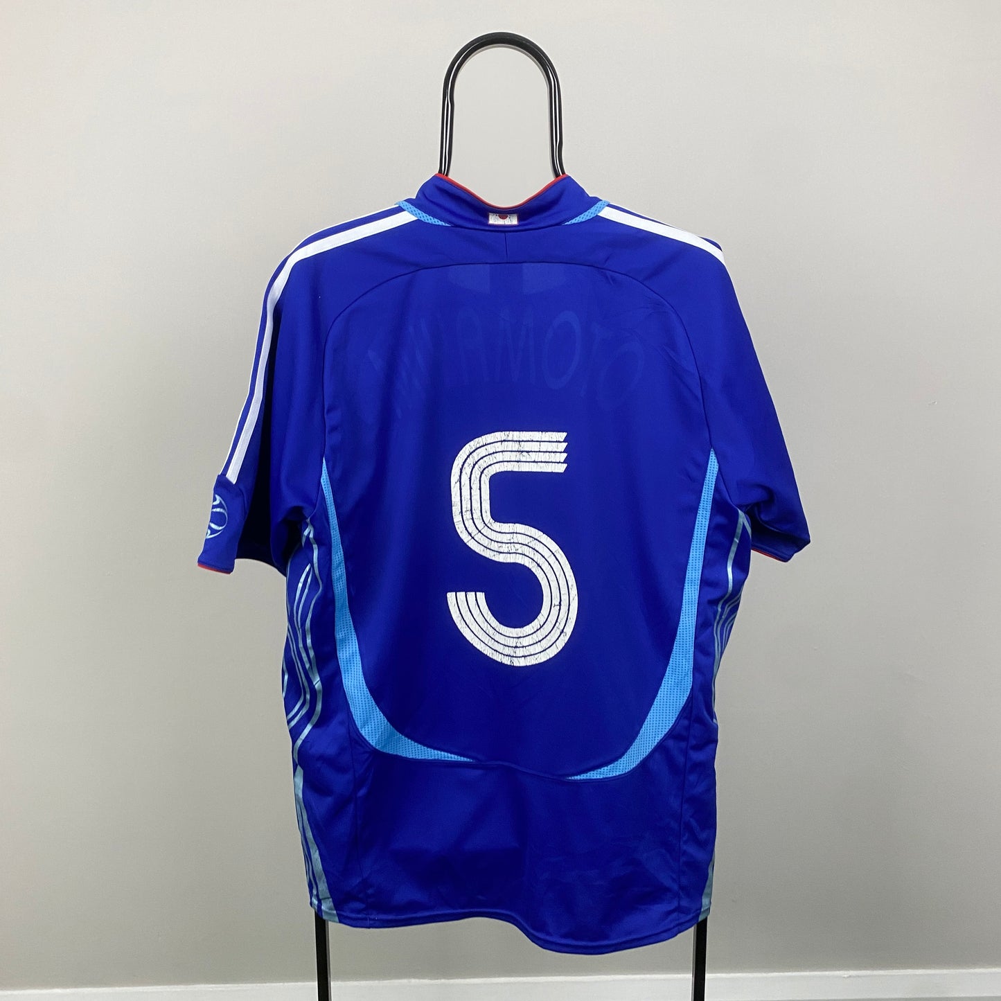 00s Adidas Japan Football Shirt T-Shirt Blue Medium