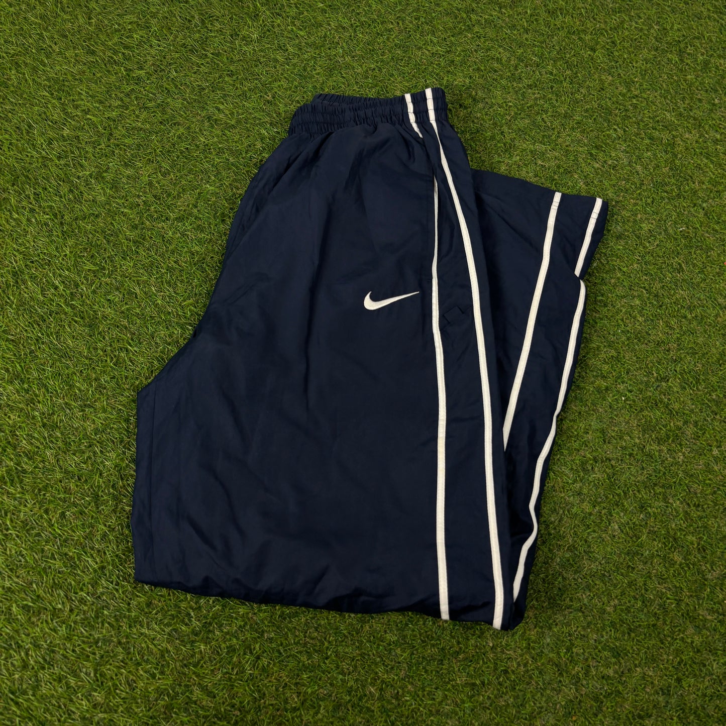 00s Nike Piping Joggers Blue Small