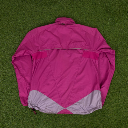 00s Nike Clima-Fit Piping Jacket + Joggers Set Pink Medium