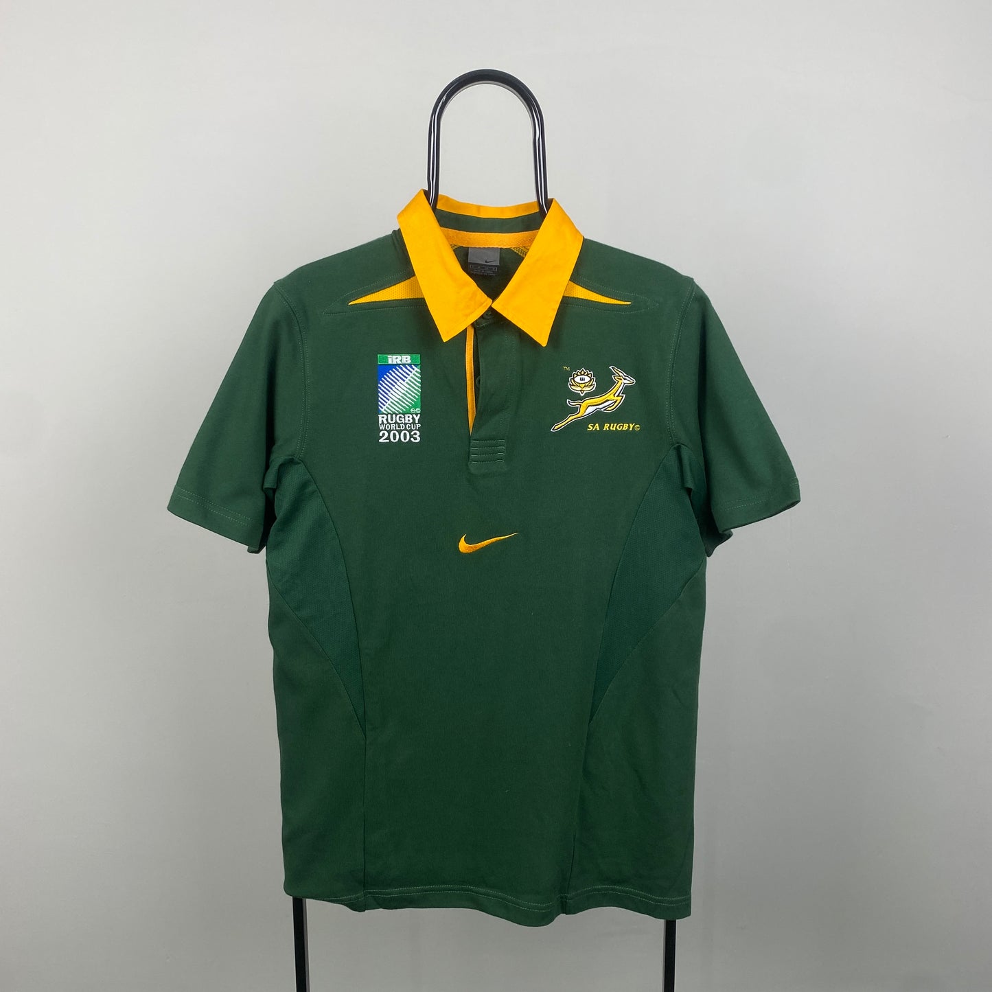 00s Nike South Africa Rugby Shirt T-Shirt Green Small