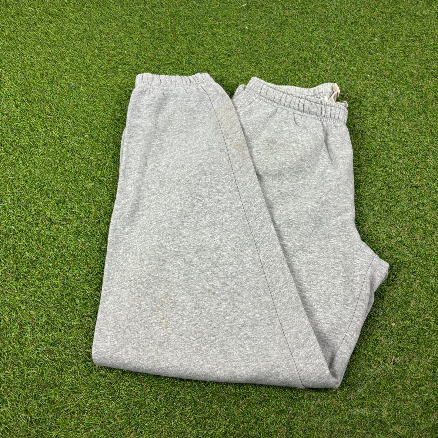 00s Nike Wide Leg Cotton Joggers Grey Medium