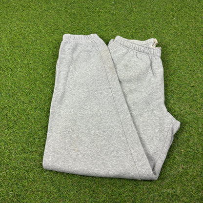 00s Nike Wide Leg Cotton Joggers Grey Medium