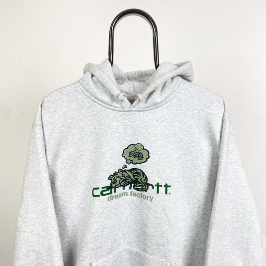 Retro Carhartt Hoodie Grey XL