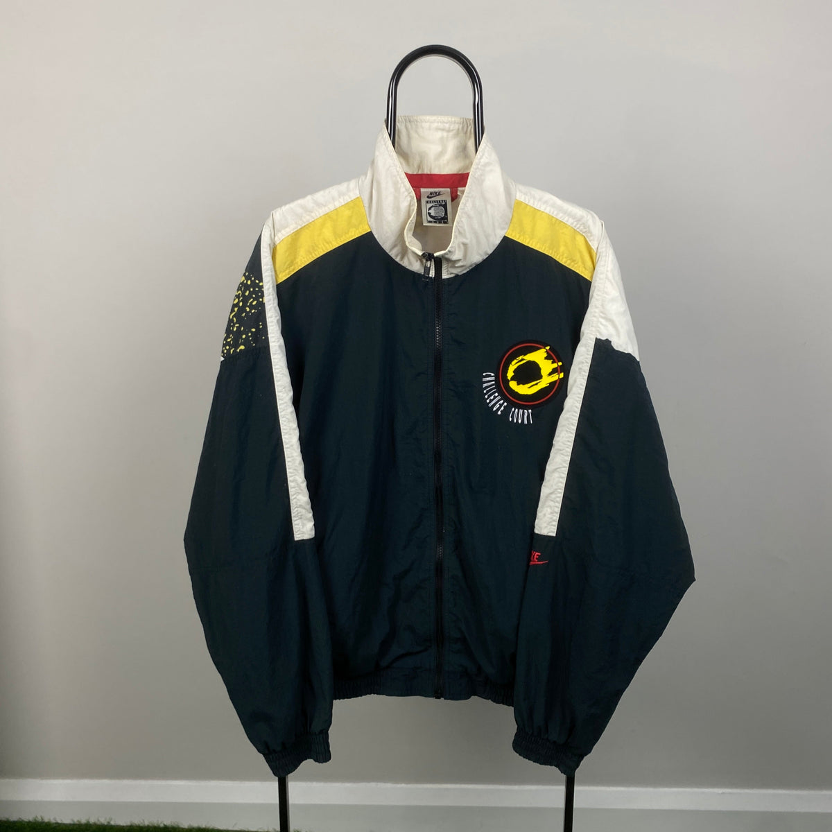 90s Nike Windbreaker Jacket Black Large