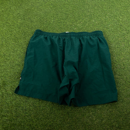 90s Adidas Trefoil Shorts Green Large