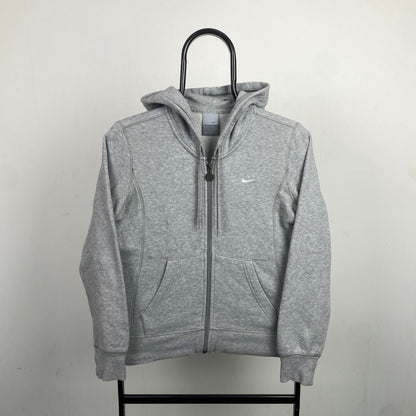 00s Nike Zip Hoodie Grey XS