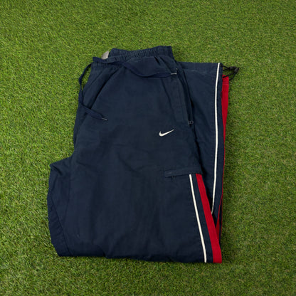 00s Nike Piping Joggers Blue XL