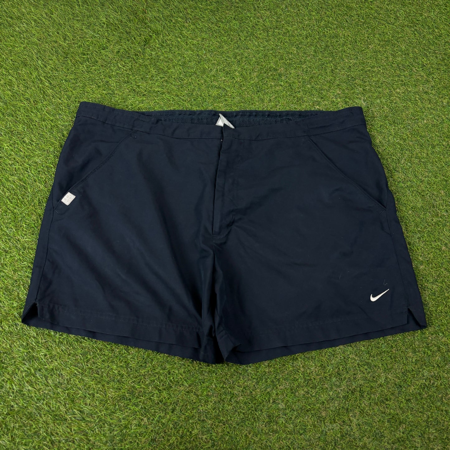 00s Nike Court Shorts Blue Large