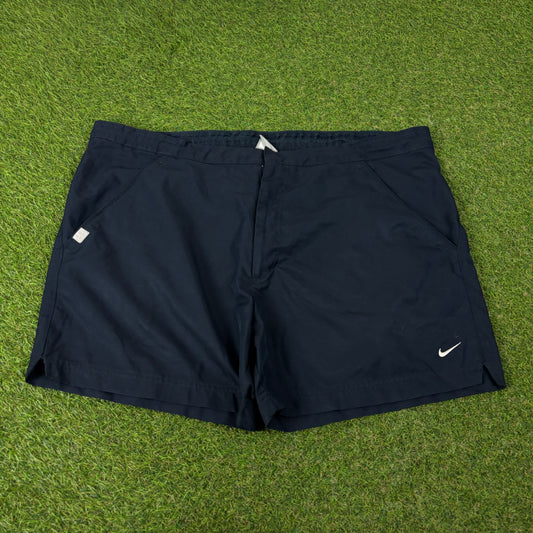 00s Nike Court Shorts Blue Large