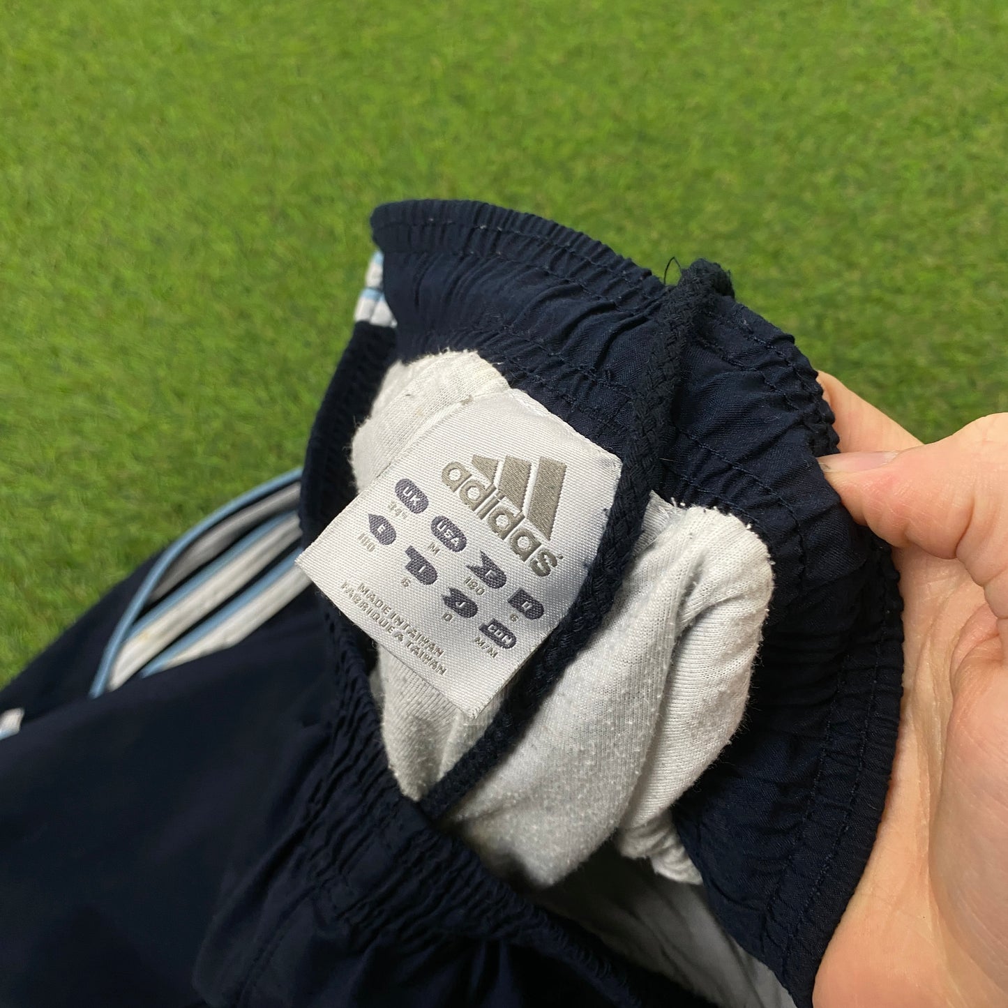 00s Adidas Piping Joggers Blue Medium