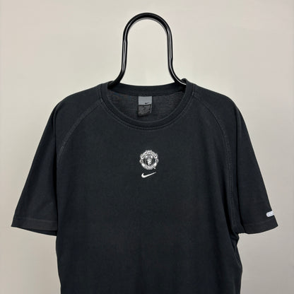 00s Nike Manchester United T-Shirt Black Large