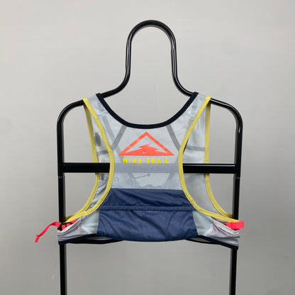 00s Nike Hydration Running Vest Jacket Grey Small
