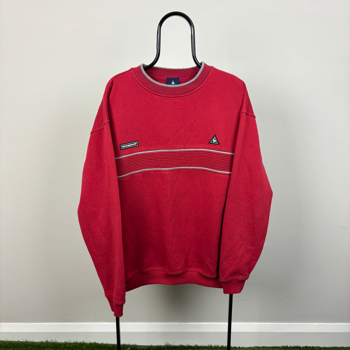 90s Le Coq Sportif Sweatshirt Red XL