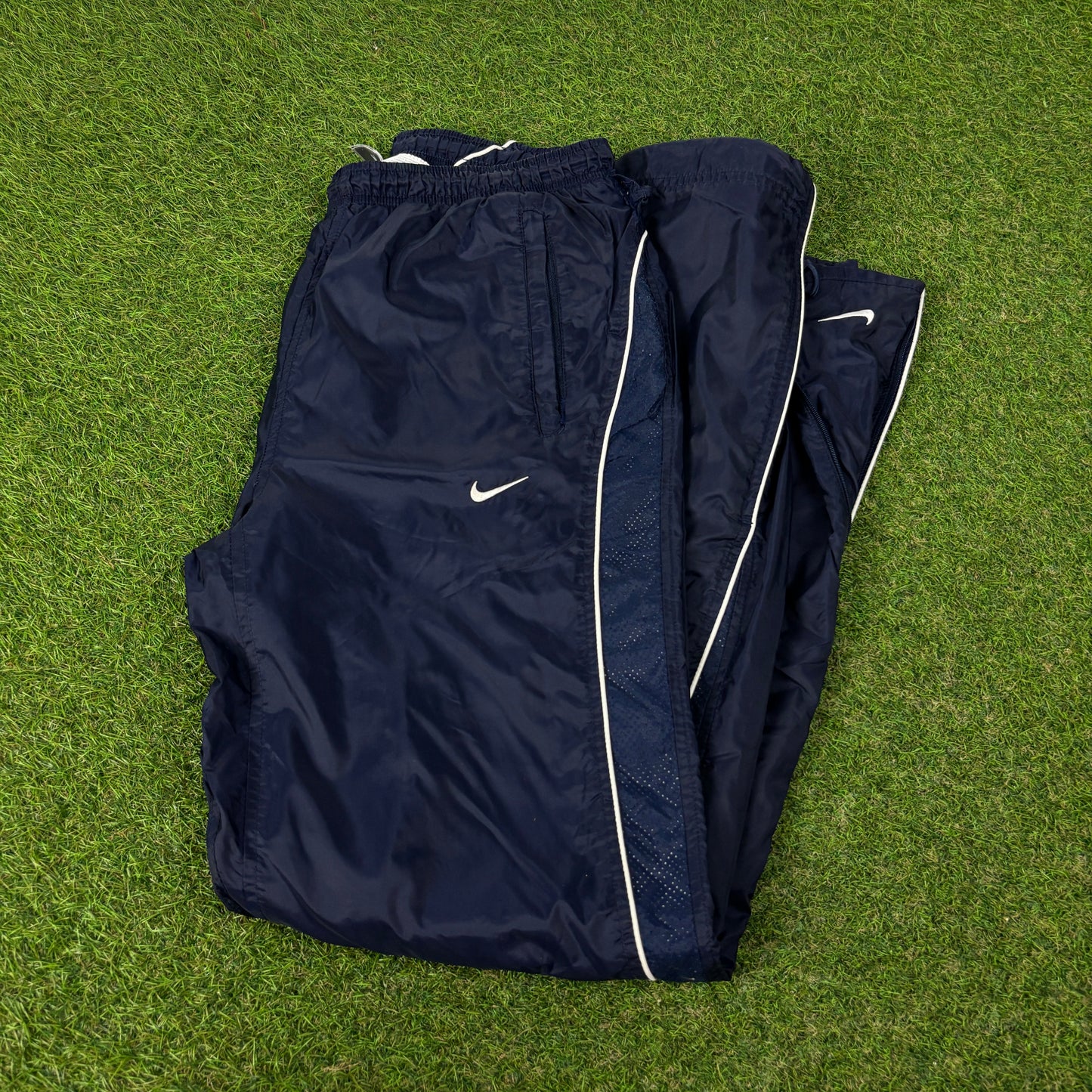 00s Nike Piping Joggers Blue Medium