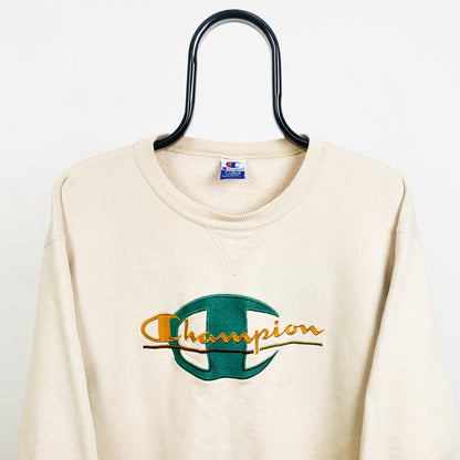 Retro Champion Sweatshirt Brown XL